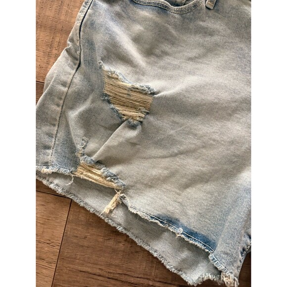 Denizen Levis High-Rise Shorts Womens Distressed Denim Raw Hem Casual 12-W31 - Picture 3 of 11